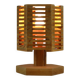 Pine table lamp by Pelle Snickare, Sweden, 1970s