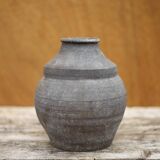 Vintage clay vase, minimalist vase, brutalist vase, collection, pottery