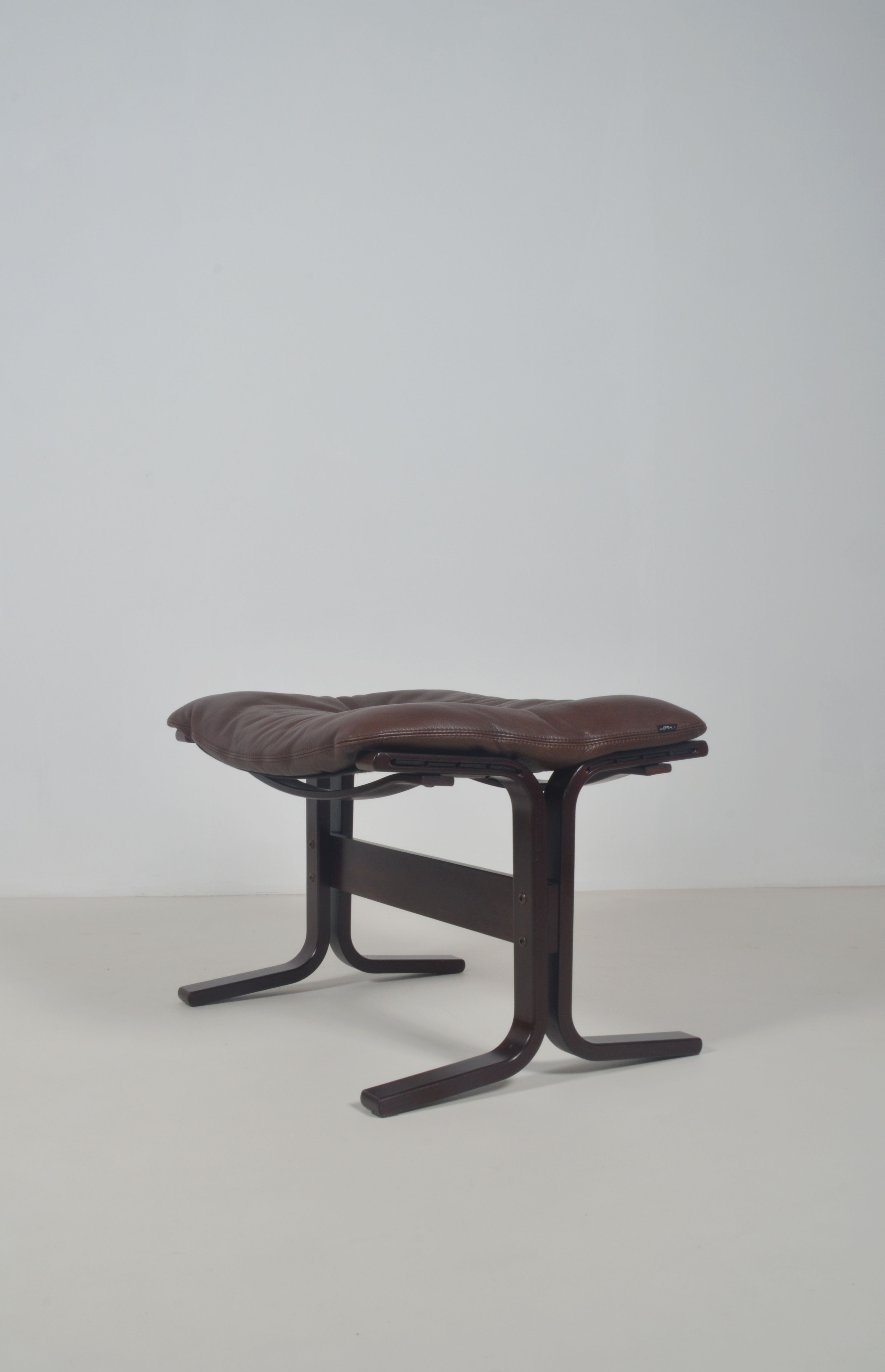 Norwegian lounge chair with ottoman designed by Ingmar Relling, 1960s