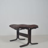 Norwegian lounge chair with ottoman designed by Ingmar Relling, 1960s