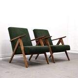 Mid Century Easy Chair Model B - 310 Var in Light Green Buckle