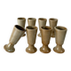 Set of eight mazagrans, stoneware, 1970s