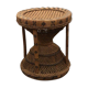 Vintage wicker tamtam stool
