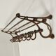 Brass wall coat rack