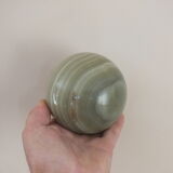 Green decorative mineral ball or sphere in marble n°10
