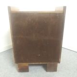 Art Deco walnut bedside table
