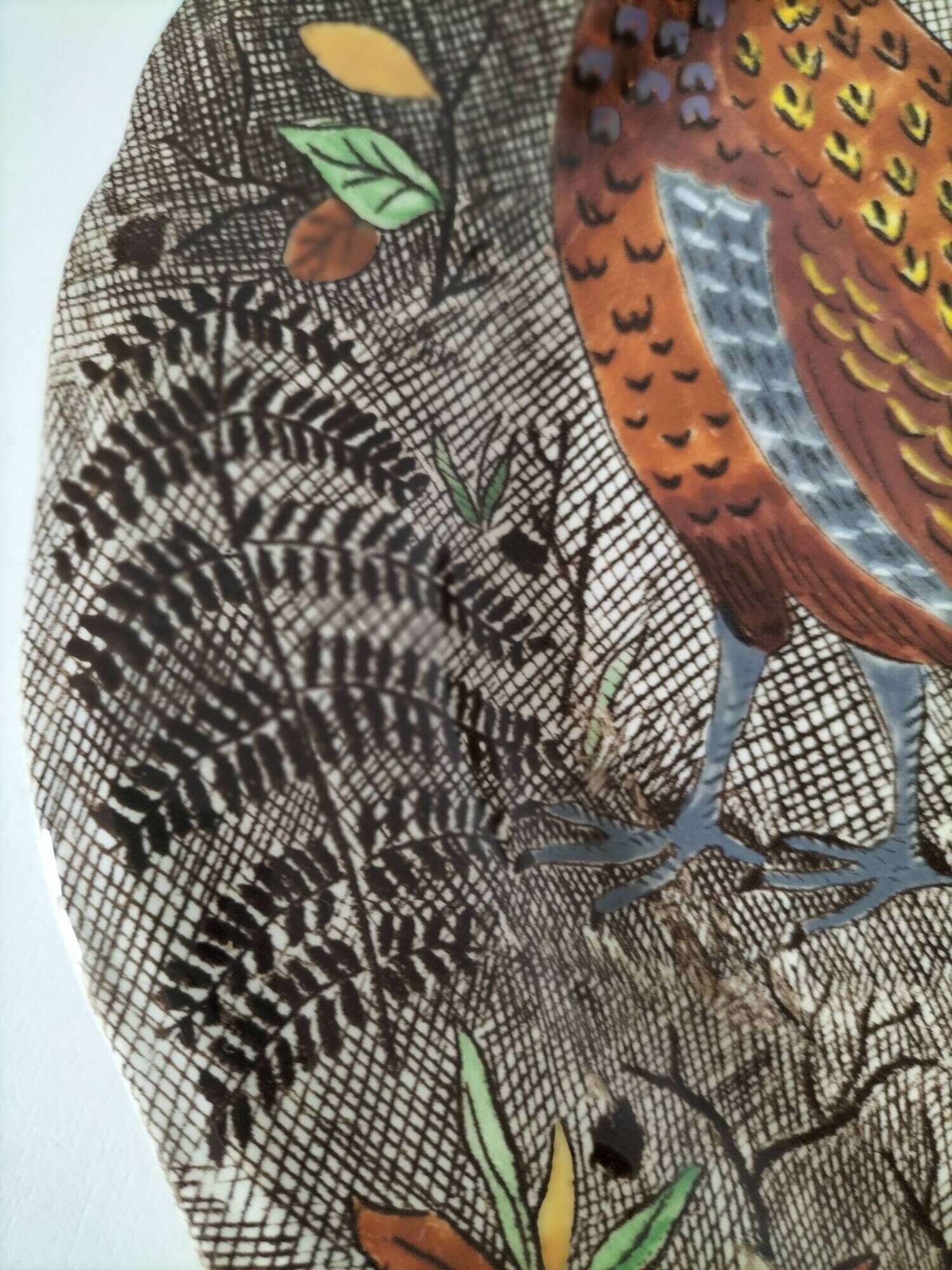 Gien Rambouillet Plate - Jean Bertholle – Hand-painted