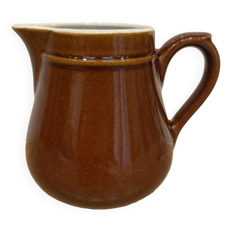 Pitcher, brown earthenware jug