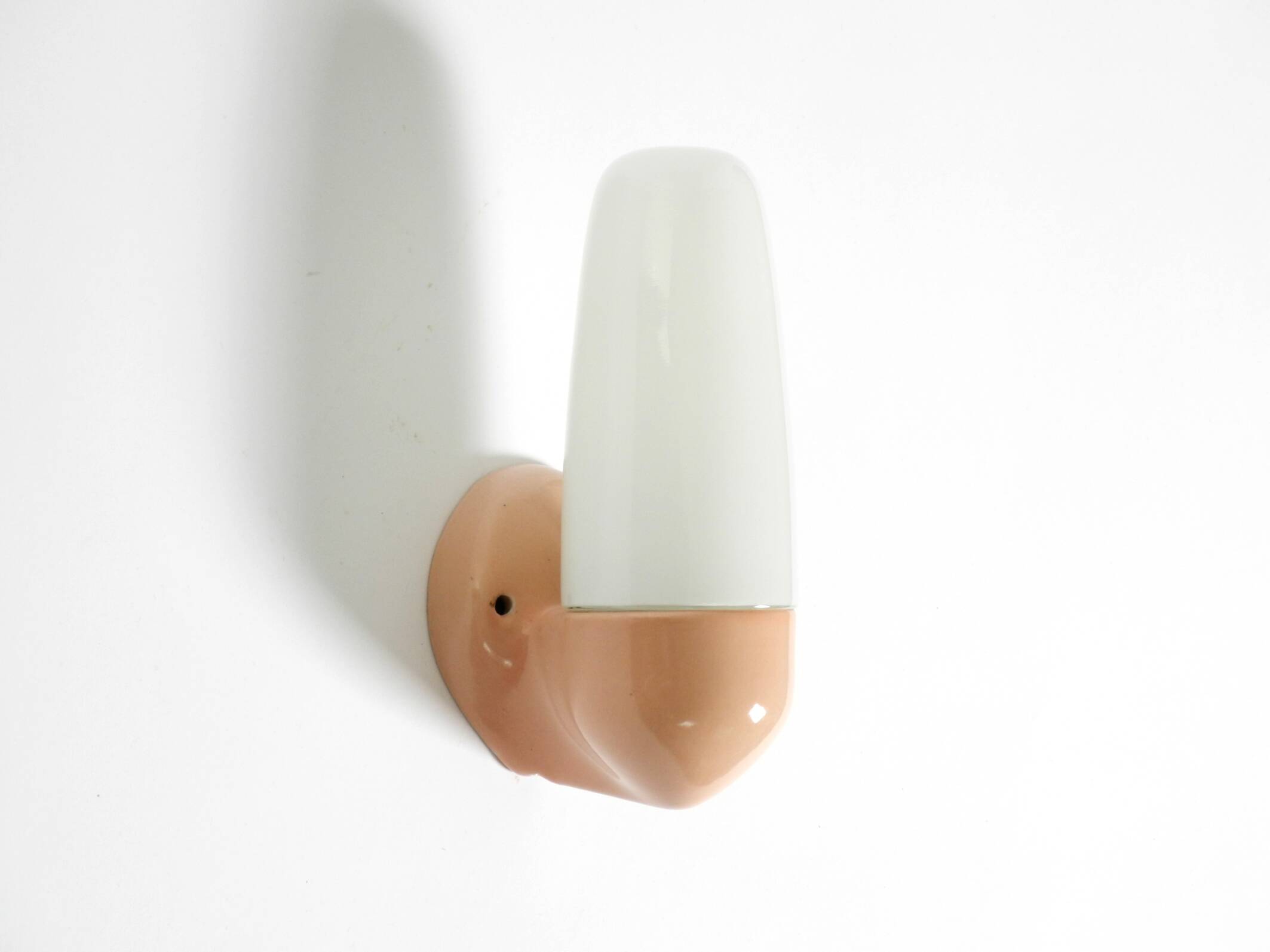 Beautiful Mid Century Modern glass ceramic wall lamp by Wagenfeld