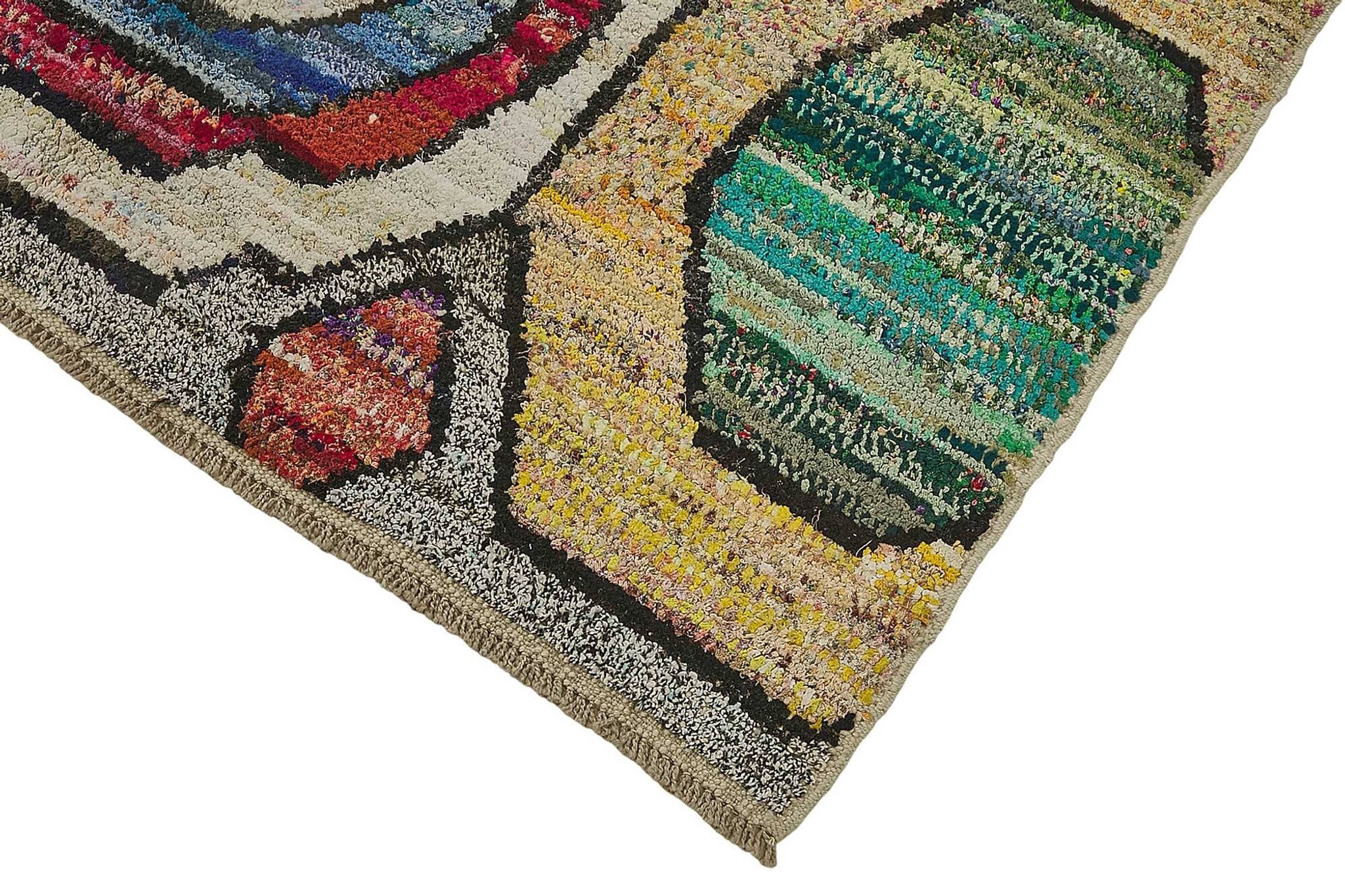 Tapis boho recyclé turc fait main 170 cm x 250 cm