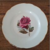 12 Gien Chambord flower dessert plates