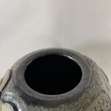 Important stoneware vase with stylized art deco bird decoration
