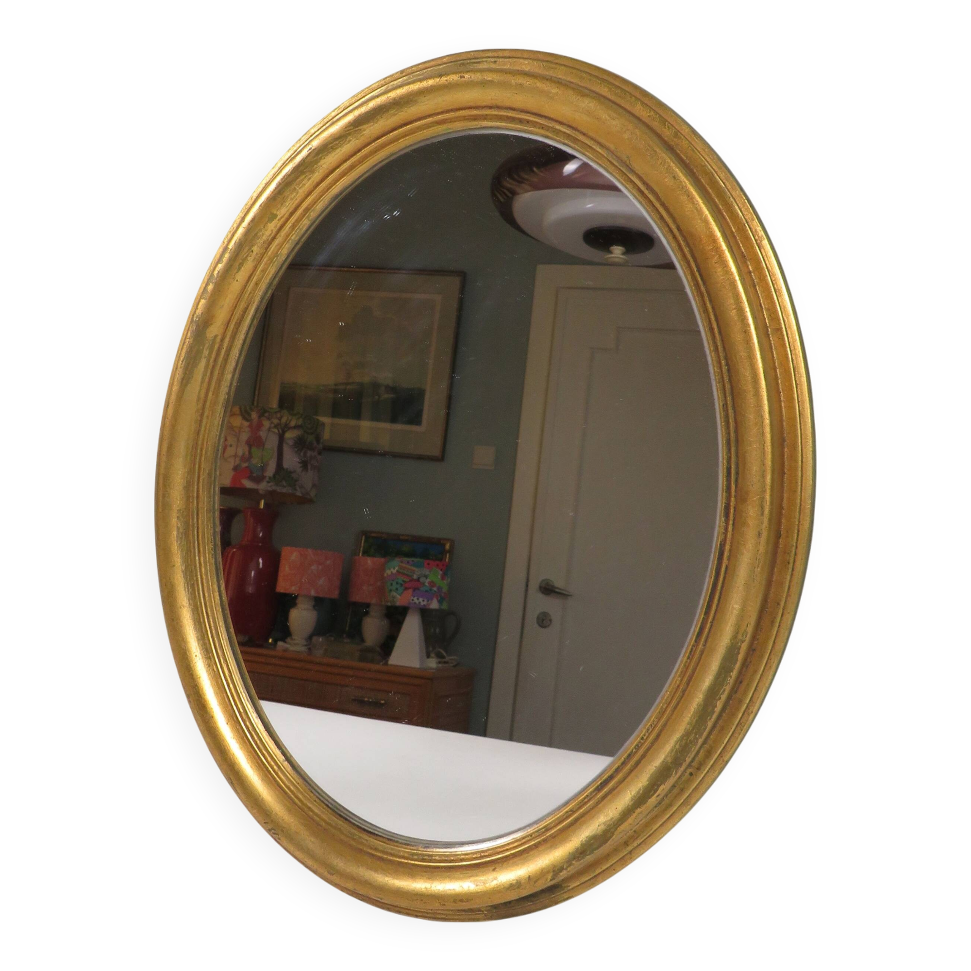 Vintage golden mirror – reflection of the past – Poetic & warm
