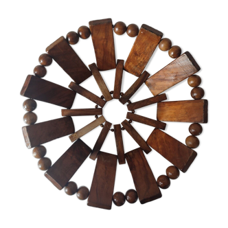 Teak fruit basket