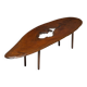 Organic modern coffee table with natural void, France, mid 20th century