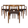 1960s Set of 6 vintage Danish Teak Dining Chairs by H.W. Klein for Bramin