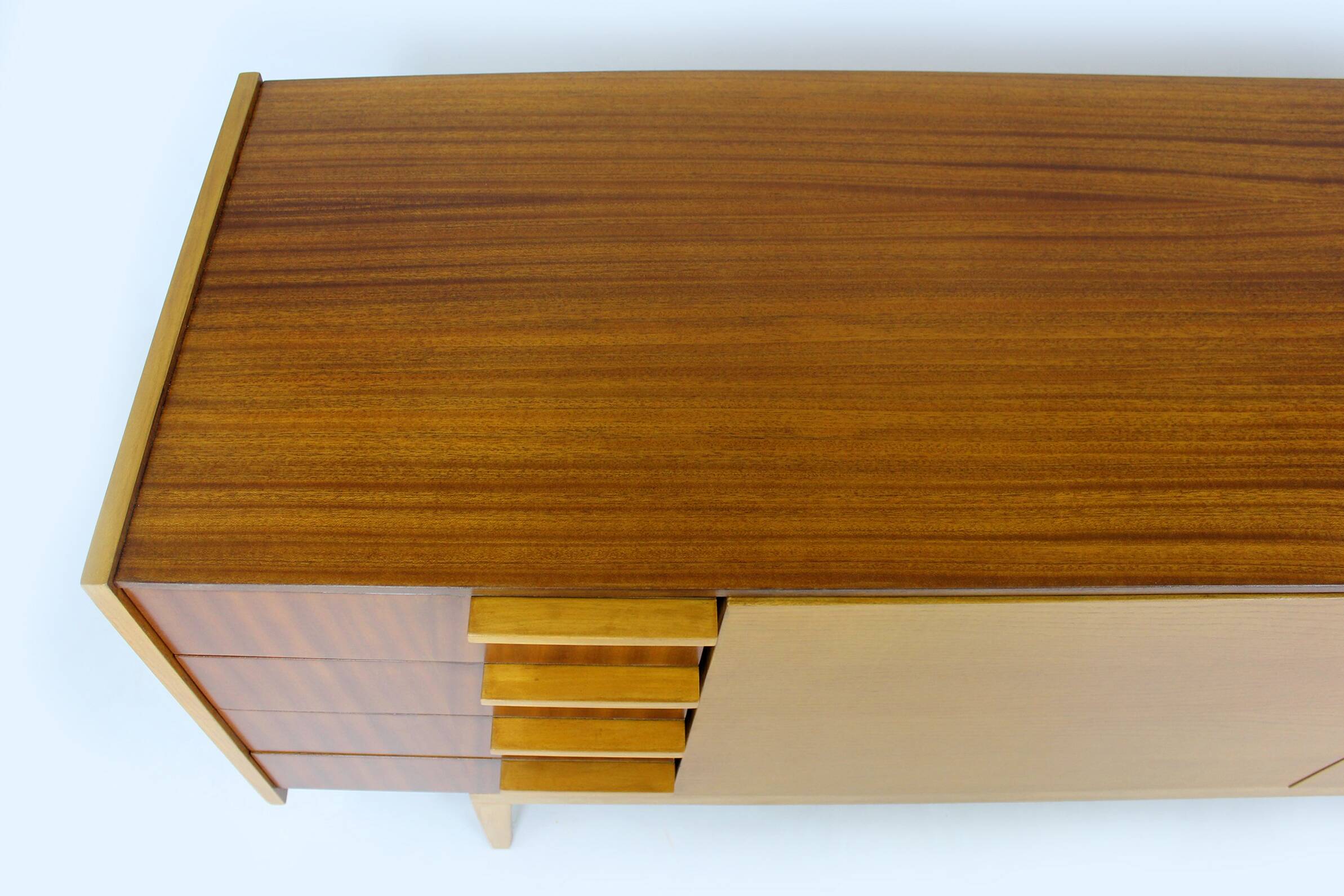 Restored Mid-Century Modern Sideboard in Mahogany and Ash. 1960s