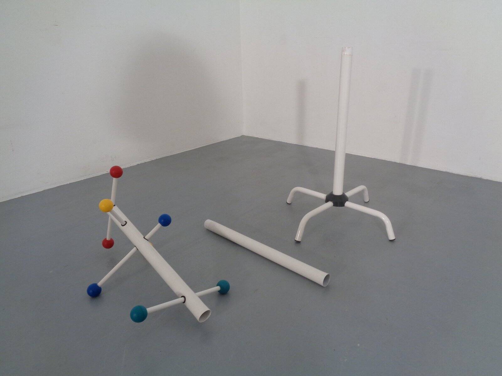 Italian tubular coat rack, 1970s