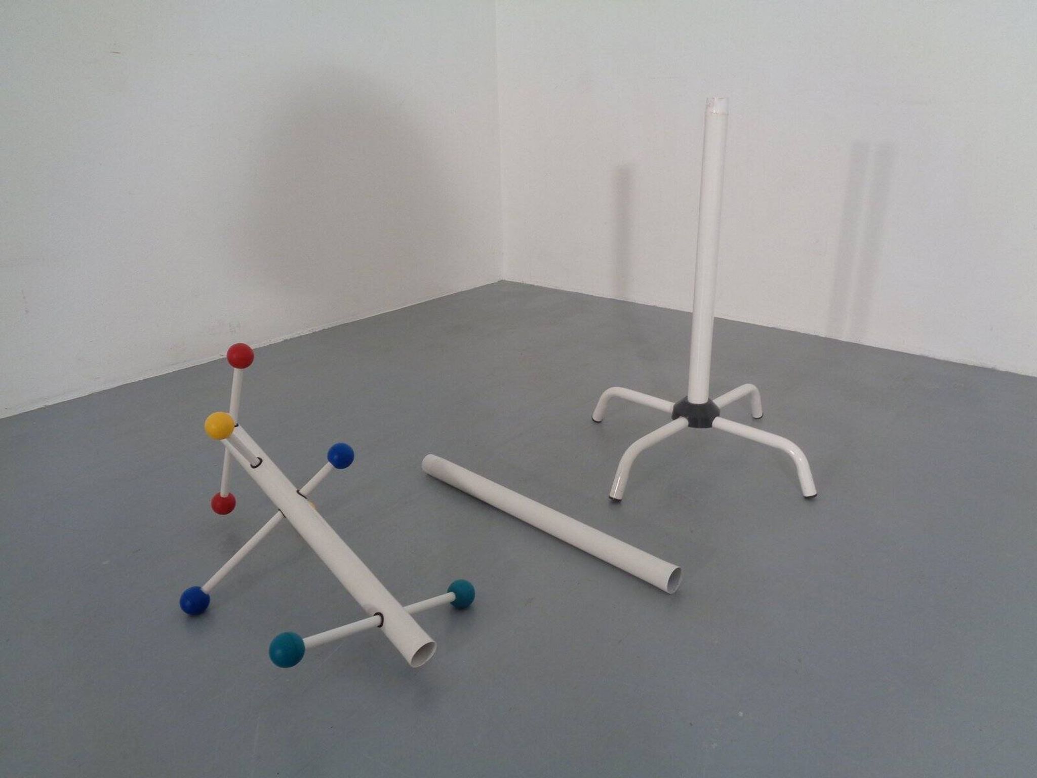 Italian Tubular Coat Rack, 1970s