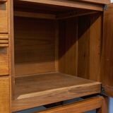 Solid elm sideboard – Brutalist & Modernist design, circa 1960-70