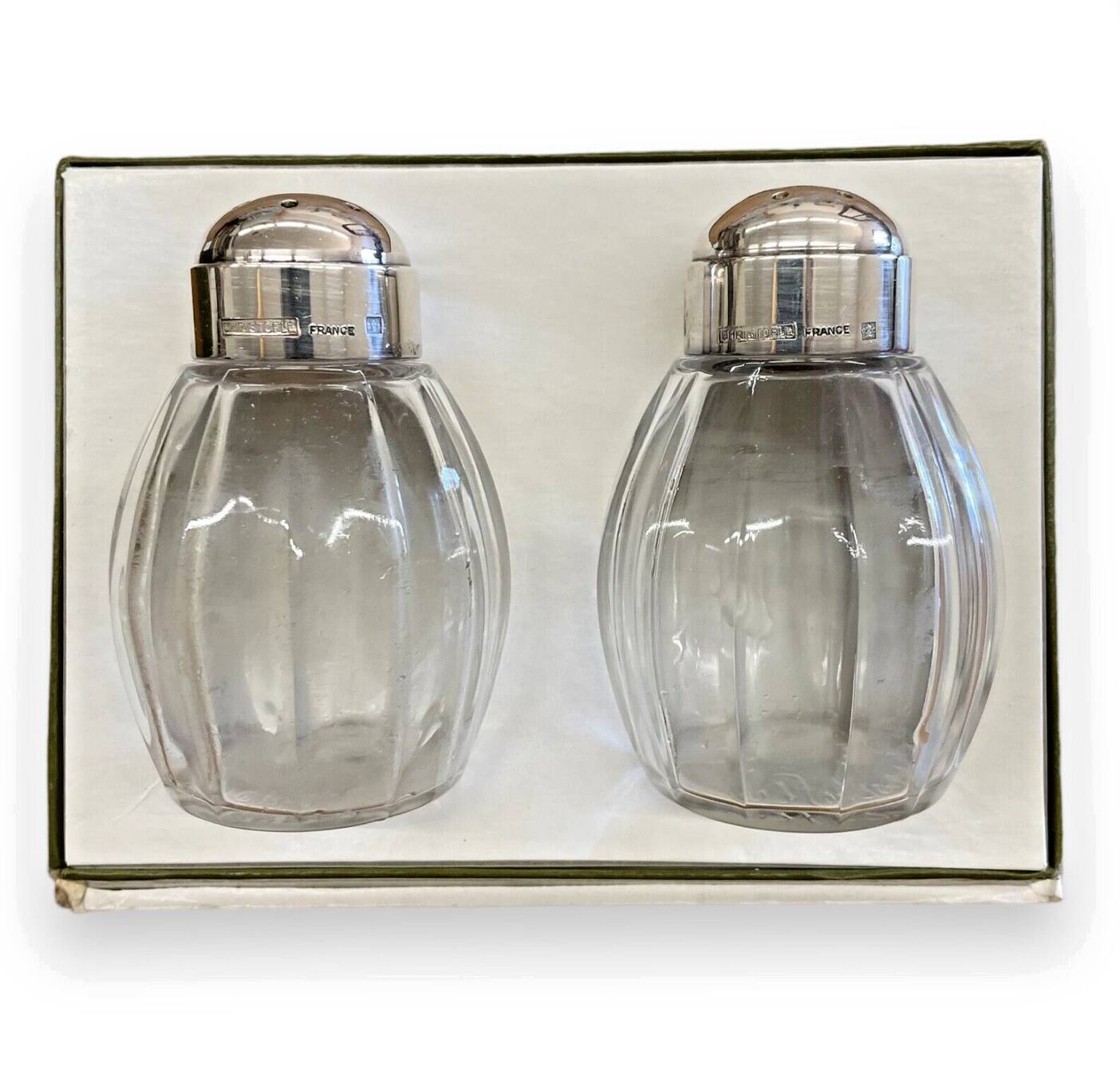 Christofle ball model salt and pepper shaker