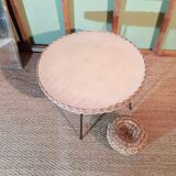 Table basse en rotin