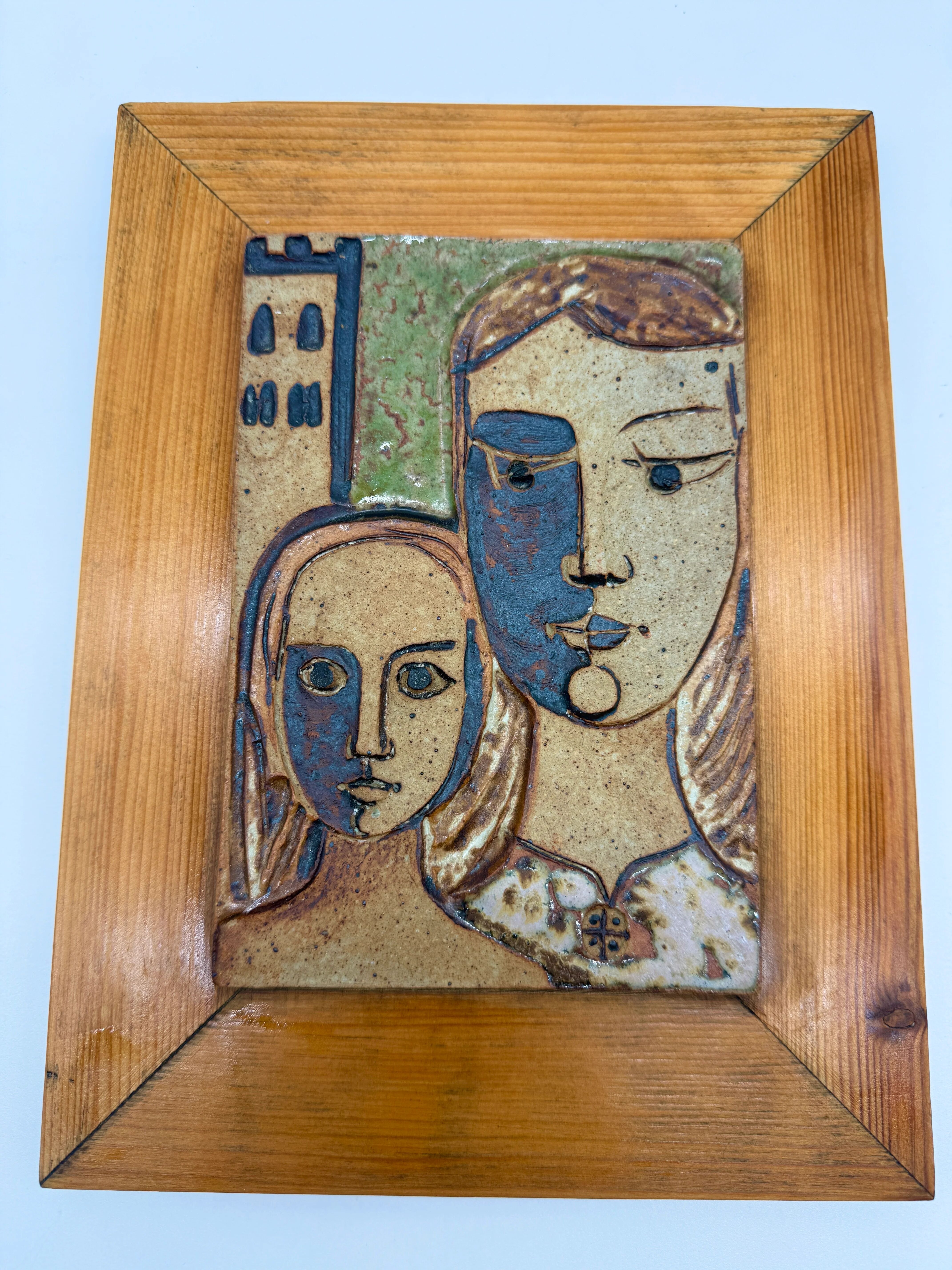 Wall ceramic by Father Paoli – Saint-Michel-de-Cuxa, 1973