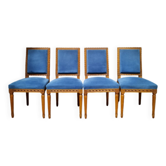 Serie de 4 chaises style Louis XVI