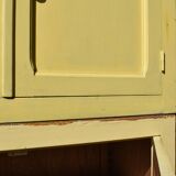 Armoire ancienne buffet jaune vintage parisien
