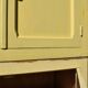 Armoire ancienne buffet jaune vintage parisien