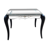 Bevelled mirror coffee table