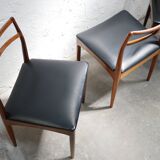 Series of 4 vintage Scandinavian rosewood chairs by Johannes Andersen for Chr. Linneberg
