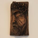 Head wood sculpture