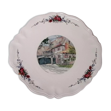 Plat à tarte sarreguemines orbernai