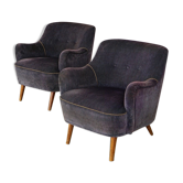 Paire de fauteuil italien années 50/60