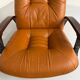 Antique "Panter" hanging armchair in Scandinavian design leather Westnofa an70