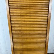 Vintage wooden curtain cabinet – antique office furniture