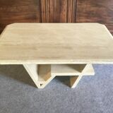 Travertine coffee table