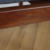 Fauteuil scandinave en teck et rotin, 1960