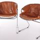 Set of 2 Gastone Rinaldi Dining room chairs Model Flynn,1970 Italy