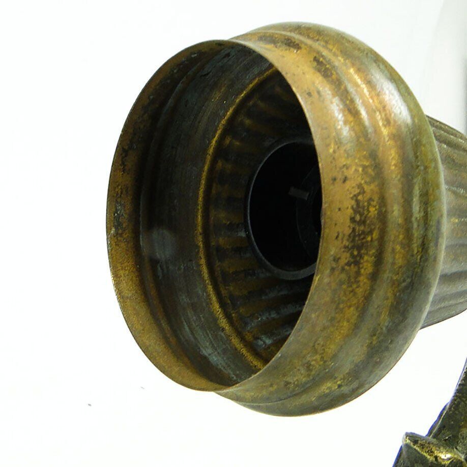 Antique wall lamp in metal, 1890s
