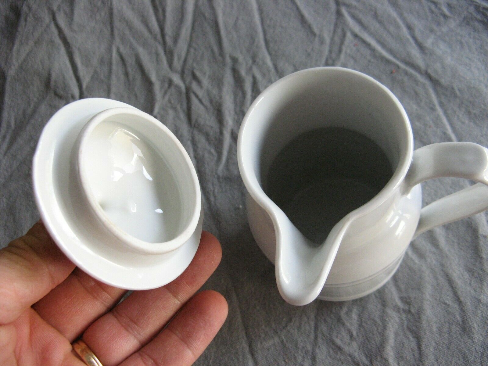 Apilco white porcelain chocolate pot