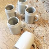 Set of stoneware mugs
