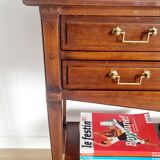 Console trolley style Directoire in mahogany