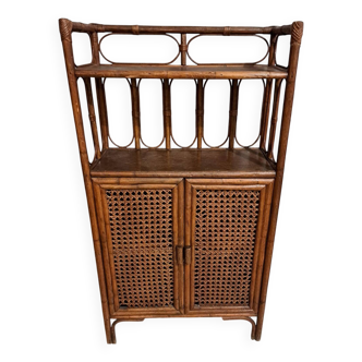 Rattan shelf