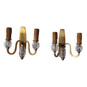 Paire d'anciennes appliques - feux