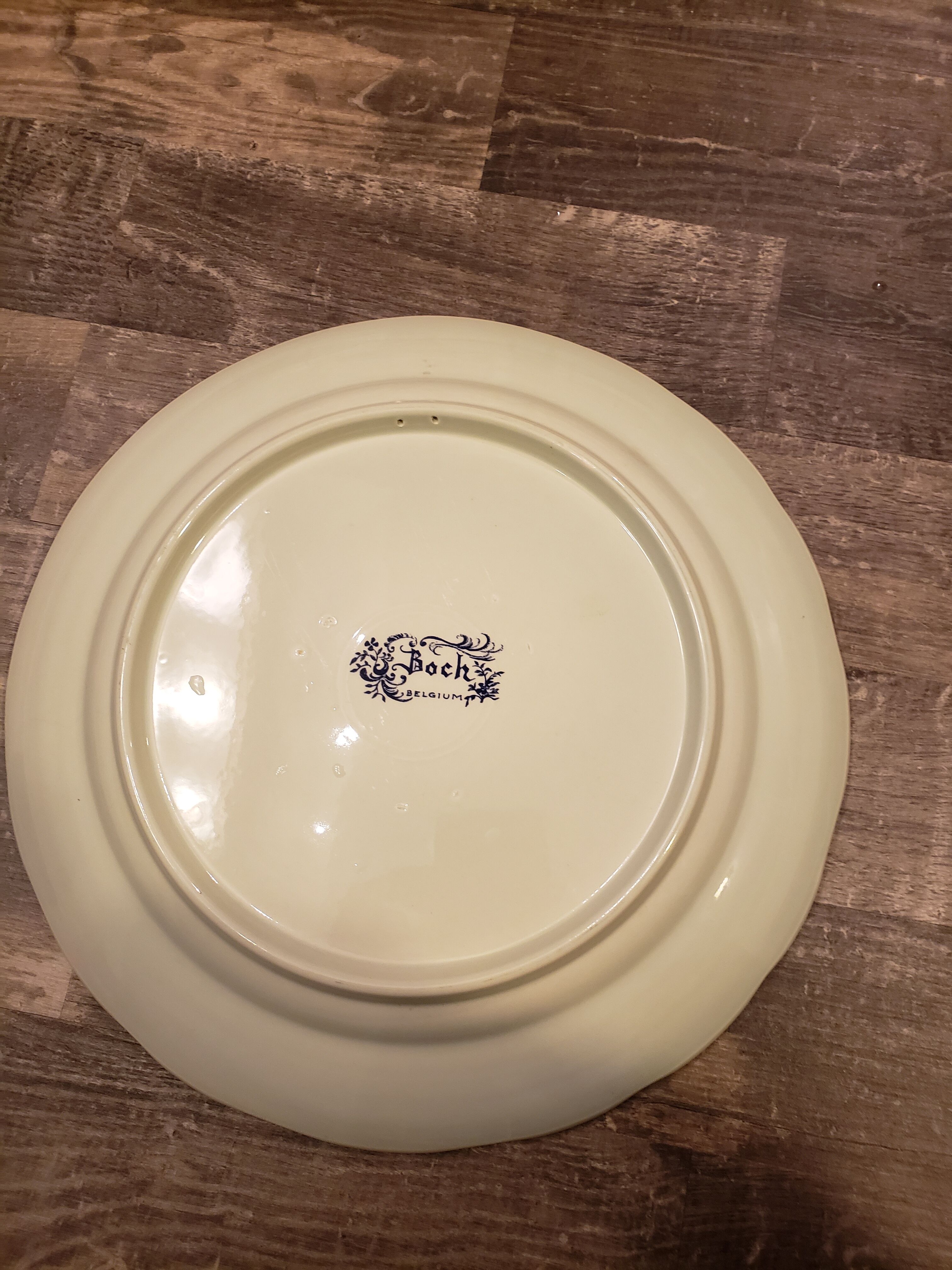 Decorative plate boch boat decoration