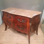Flower marquetry commode in Louis XV style