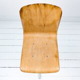 Chaise de bureau vintage industriel – coque Pagholz, métal, design allemand