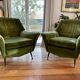 Suite de 2 fauteuils de style Gio Ponti - Suite de 2 fauteuils de style Gio Ponti